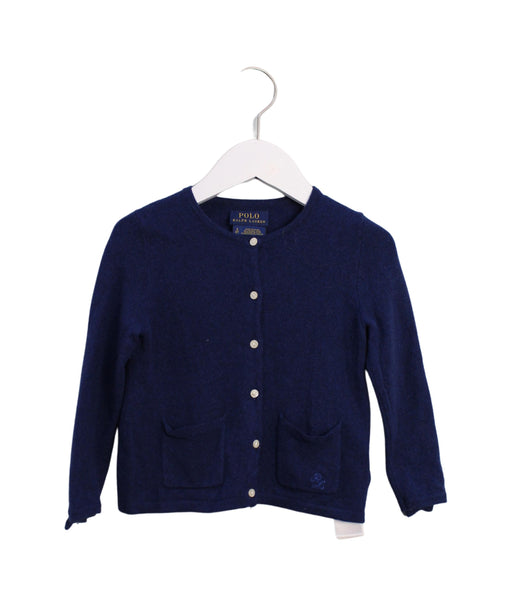 A Navy Cardigans from Polo Ralph Lauren in size 3T for girl. (Front View)