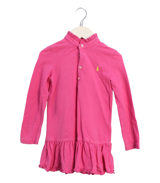 A Pink Long Sleeve Dresses from Ralph Lauren in size 3T for girl. (Front View)