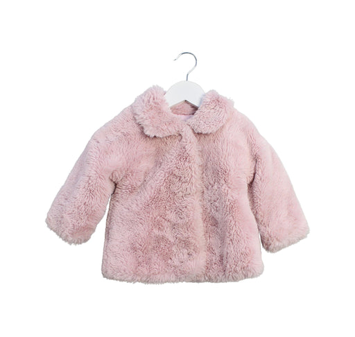 A Pink Lightweight Jackets from Monnalisa in size 6-12M for girl. (Front View)