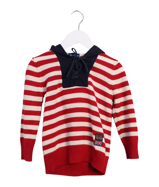 A Red Knit Sweaters from Nicholas & Bears in size 2T for boy. (Front View)