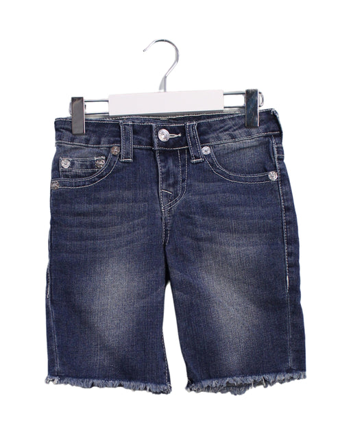 A Blue Shorts from True Religion in size 5T for boy. (Front View)