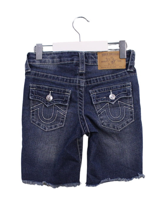 A Blue Shorts from True Religion in size 5T for boy. (Back View)