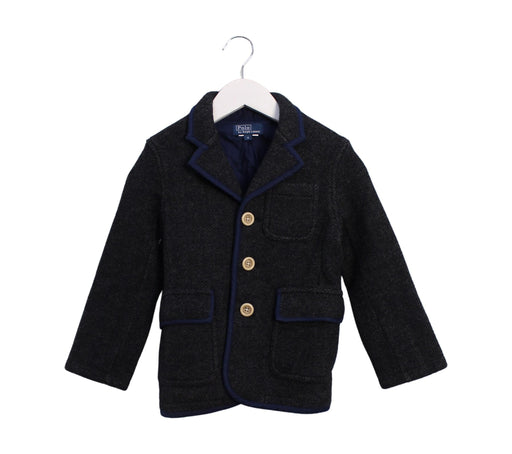A Black Lightweight Jackets from Polo Ralph Lauren in size 4T for boy. (Front View)