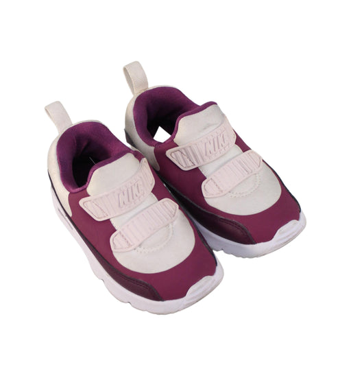 A Purple Sneakers from Nike in size 3T for girl. (Front View)