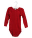 A Red Long Sleeve Bodysuits from Petit Bateau in size 18-24M for neutral. (Front View)