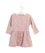 A Pink Long Sleeve Dresses from Burberry in size 6-12M for girl. (Front View)
