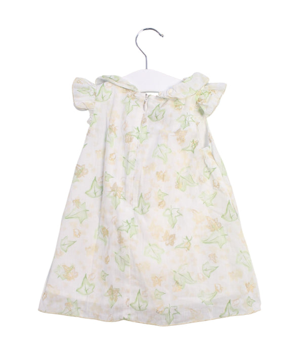 A Green Dress Sets from Dior in size 3-6M for girl. (Back View)
