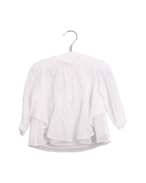 A White Long Sleeve Tops from Dior in size 3-6M for girl. (Front View)