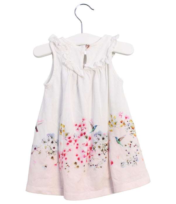 A White Sleeveless Dresses from Baker by Ted Baker in size 6-12M for girl. (Back View)