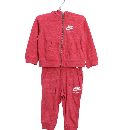 A Pink Pants Sets from Nike in size 6-12M for girl. (Front View)