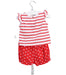 A Red Shorts Sets from Chicco in size 3-6M for girl. (Back View)