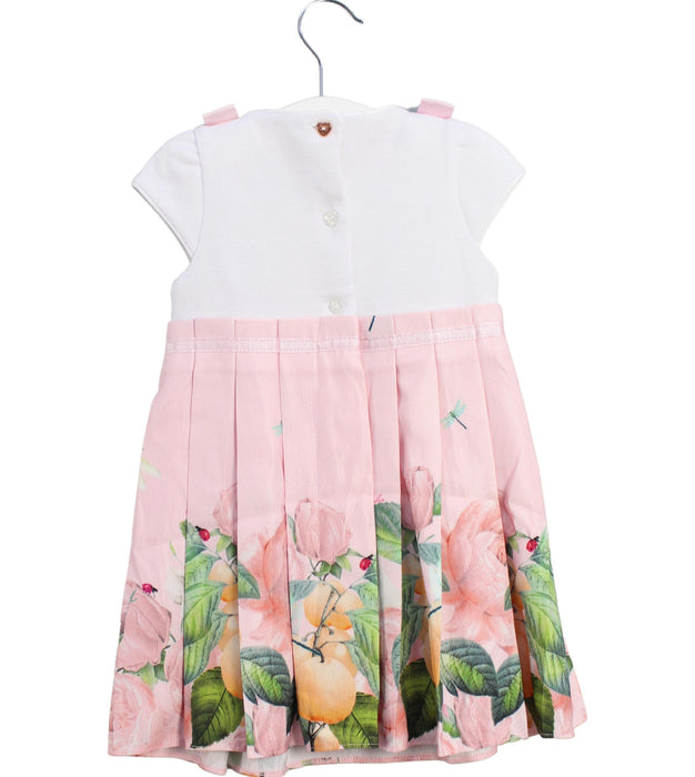 A Pink Short Sleeve Dresses from Baker by Ted Baker in size 12-18M for girl. (Back View)