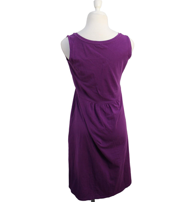 A Purple Sleeveless Dresses from Mothers en Vogue in size M for maternity. (Back View)