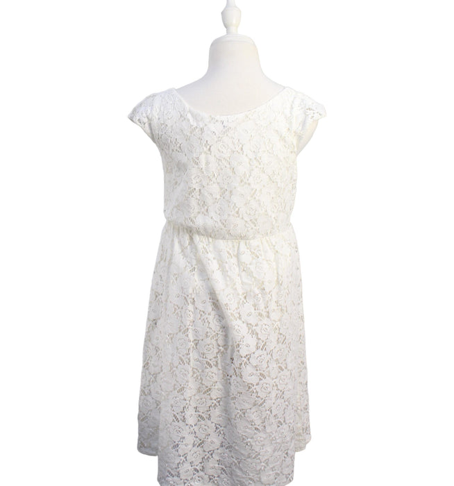 A White Short Sleeve Dresses from Seraphine in size M for maternity. (Back View)
