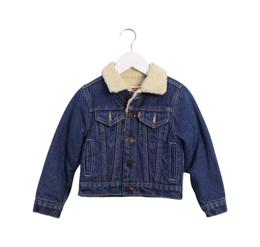 A Blue Lightweight Jackets from Levi's in size 3T for boy. (Front View)