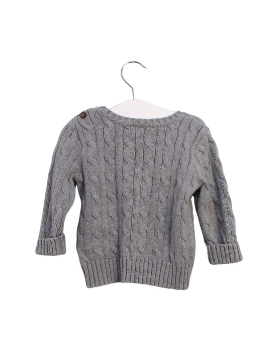 A Grey Knit Sweaters from Ralph Lauren in size 6-12M for boy. (Back View)