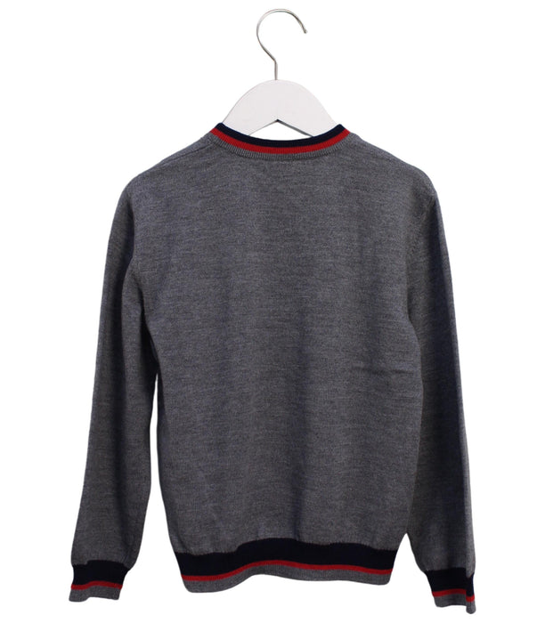 A Grey Knit Sweaters from Dolce & Gabbana in size 6T for boy. (Back View)