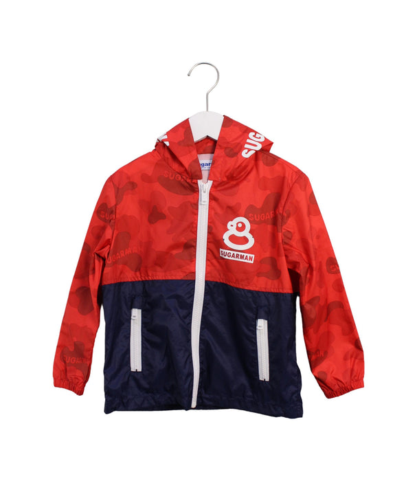 A Red Lightweight Jackets from Sugarman in size 6T for boy. (Front View)
