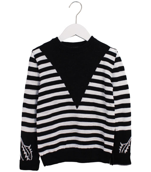 A Black Knit Sweaters from Balmain in size 8Y for boy. (Front View)