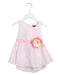 A Pink Sleeveless Dresses from Periwinkle in size 4T for girl. (Front View)