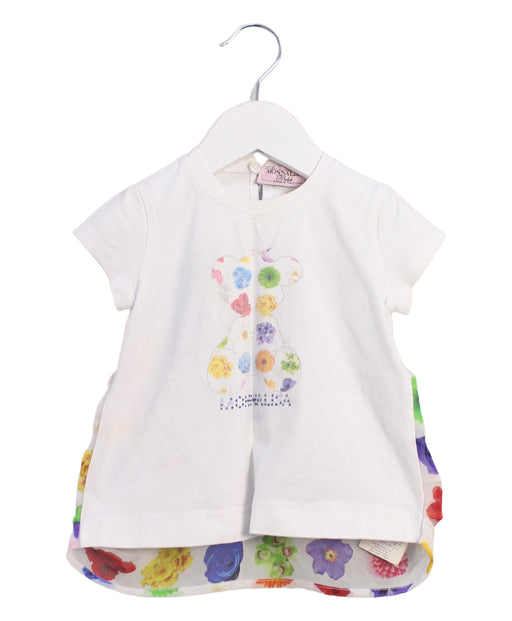 A Multicolour Short Sleeve Tops from Monnalisa in size 6-12M for girl. (Front View)