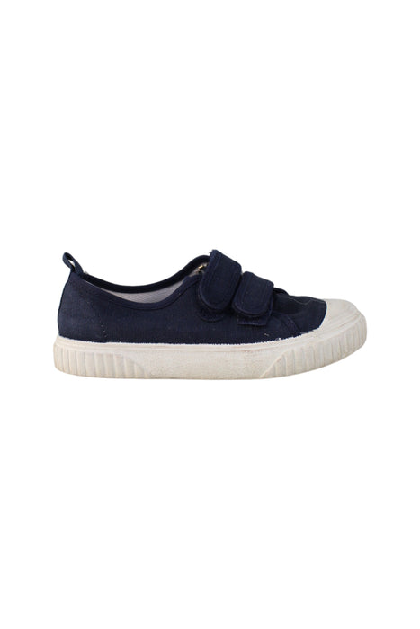 A Navy Sneakers from Jacadi in size 4T for boy. (Back View)