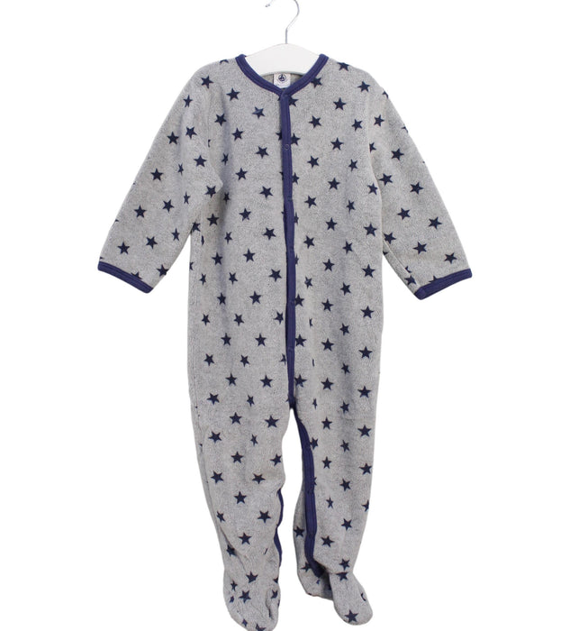 A Grey Onesies from Petit Bateau in size 2T for boy. (Front View)
