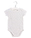 A White Short Sleeve Bodysuits from Bout'Chou in size 12-18M for boy. (Front View)