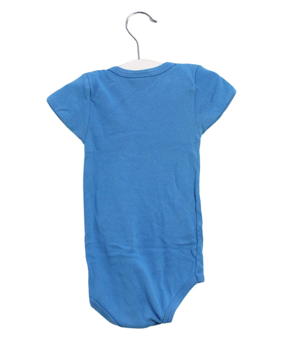 A Blue Short Sleeve Bodysuits from Petit Bateau in size 12-18M for boy. (Back View)