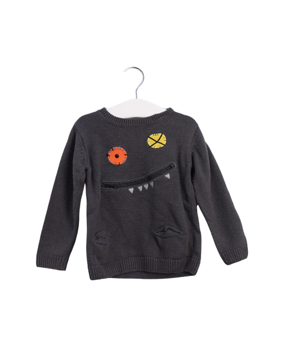 A Grey Knit Sweaters from DPAM in size 12-18M for boy. (Front View)