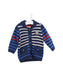 A Blue Cardigans from DPAM in size 12-18M for boy. (Front View)