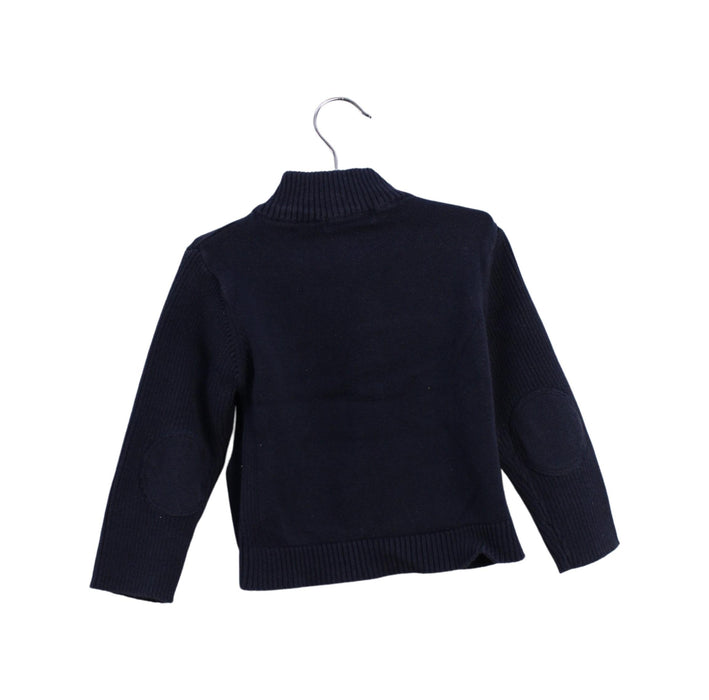 A Navy Knit Sweaters from DPAM in size 12-18M for boy. (Back View)