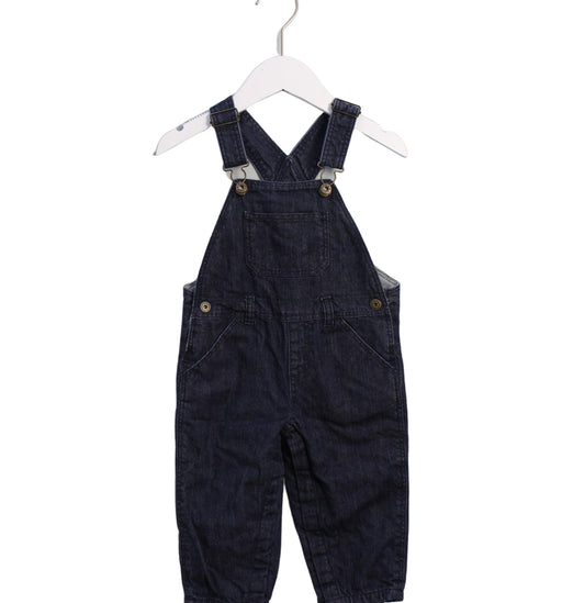 A Navy Long Overalls from Bout'Chou in size 12-18M for boy. (Front View)