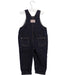 A Navy Long Overalls from Petit Bateau in size 12-18M for boy. (Back View)