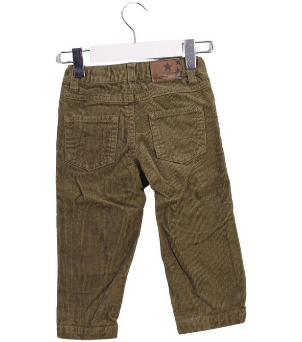 A Green Casual Pants from Bout'Chou in size 6-12M for boy. (Back View)