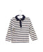 A Navy Long Sleeve Polos from Petit Bateau in size 2T for boy. (Front View)