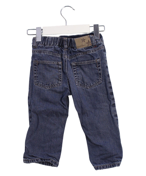 A Navy Jeans from Bout'Chou in size 6-12M for boy. (Back View)