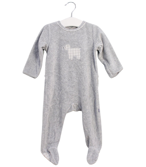 A Grey Long Sleeve Jumpsuits from Jacadi in size 6-12M for boy. (Front View)