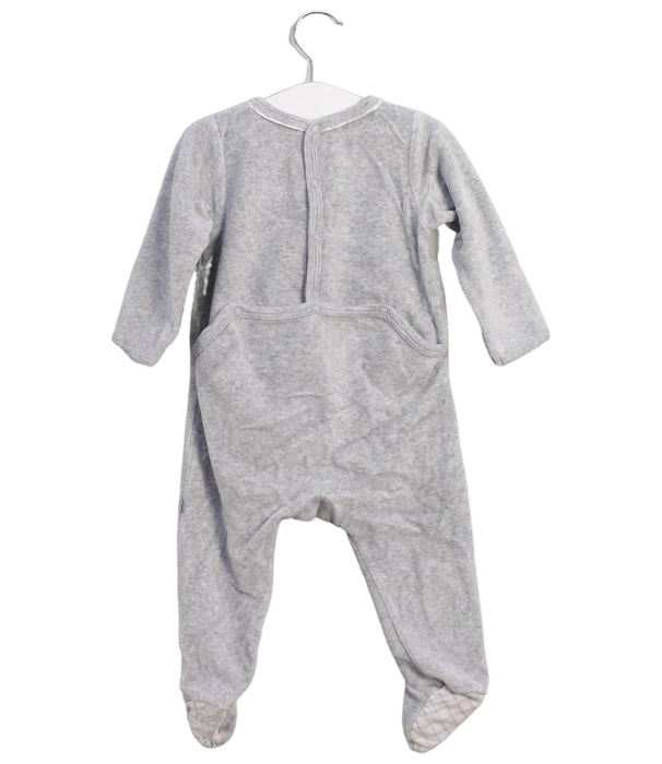 A Grey Long Sleeve Jumpsuits from Jacadi in size 6-12M for boy. (Back View)