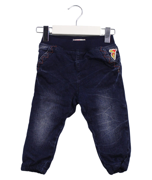 A Navy Jeans from DPAM in size 12-18M for boy. (Front View)
