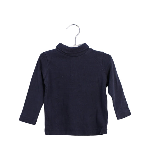 A Navy Long Sleeve Tops from Bout'Chou in size 6-12M for boy. (Front View)