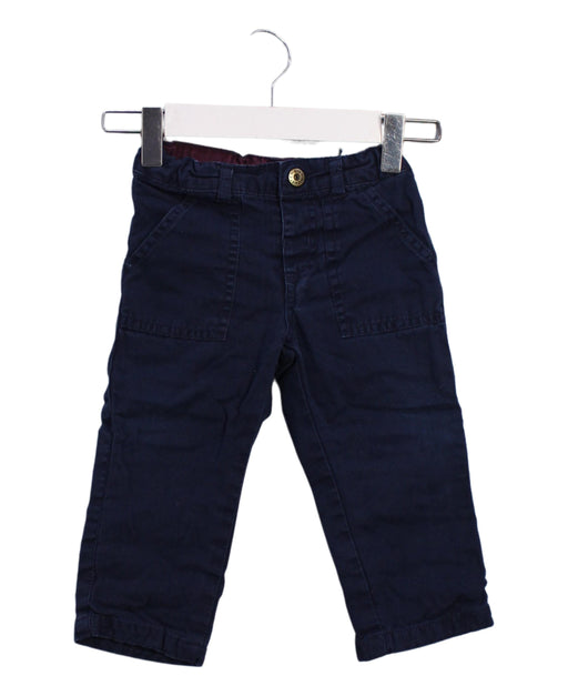 A Navy Casual Pants from Bout'Chou in size 6-12M for boy. (Front View)