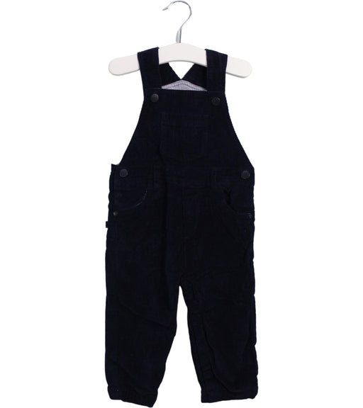A Navy Long Overalls from Jacadi in size 12-18M for boy. (Front View)