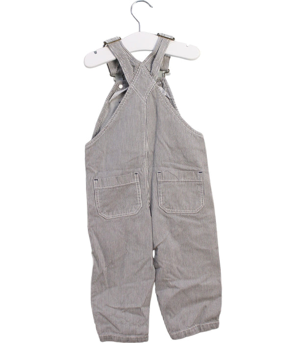 A Grey Long Overalls from Bout'Chou in size 6-12M for boy. (Back View)
