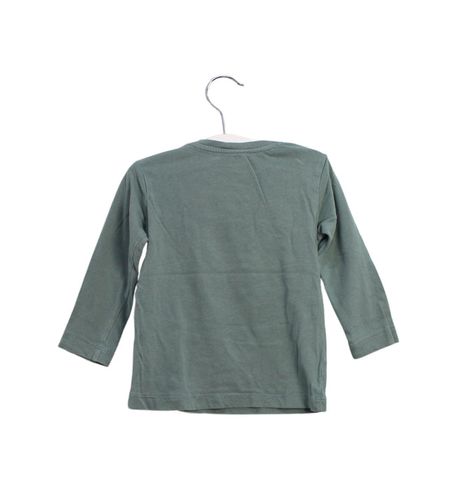 A Green Long Sleeve Tops from Bout'Chou in size 12-18M for boy. (Back View)