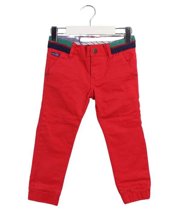 A Red Casual Pants from Sergent Major in size 2T for boy. (Front View)