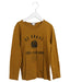 A Brown Long Sleeve Tops from Bonpoint in size 8Y for boy. (Front View)