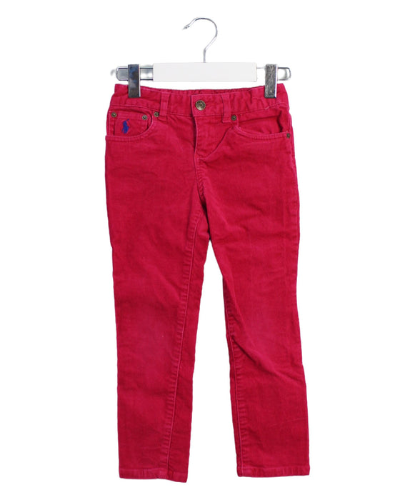 A Pink Casual Pants from Polo Ralph Lauren in size 4T for girl. (Front View)