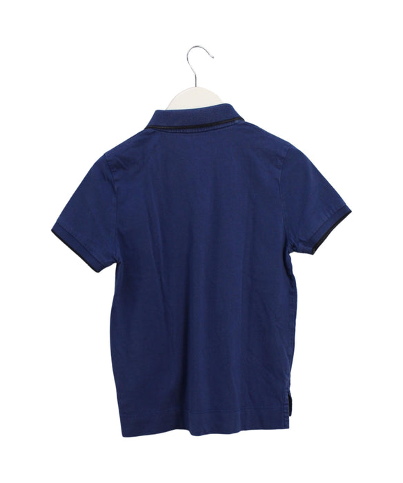 A Blue Short Sleeve Polos from Little Marc Jacobs in size 10Y for boy. (Back View)