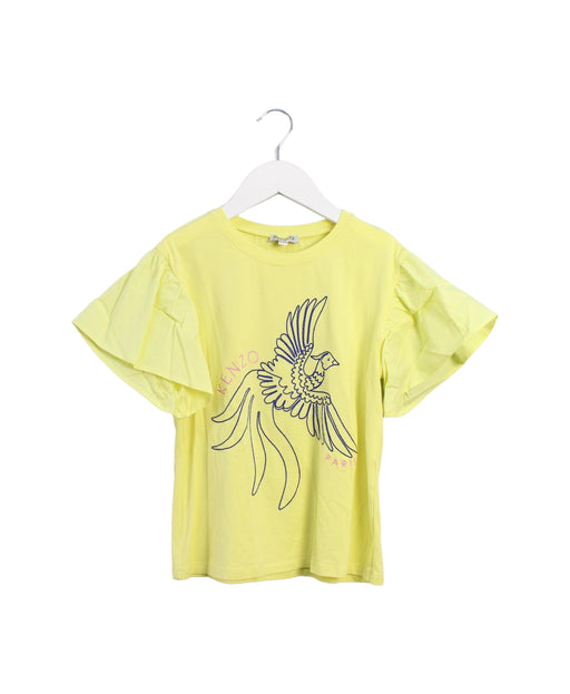A Yellow Short Sleeve Tops from Kenzo in size 8Y for girl. (Front View)